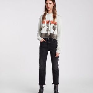 All Saints cropped hoodie